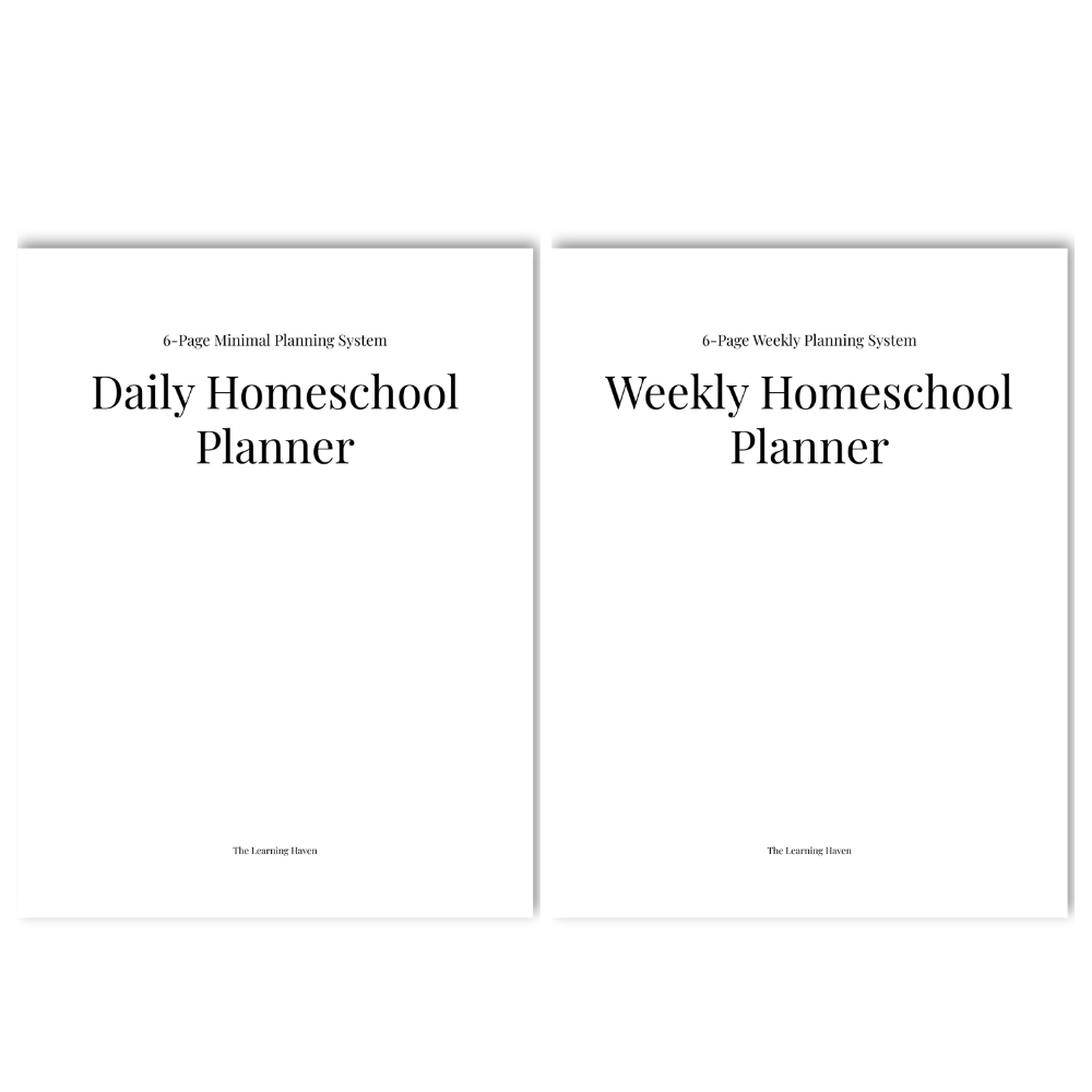 Daily + Weekly Homeschool Planning Bundle